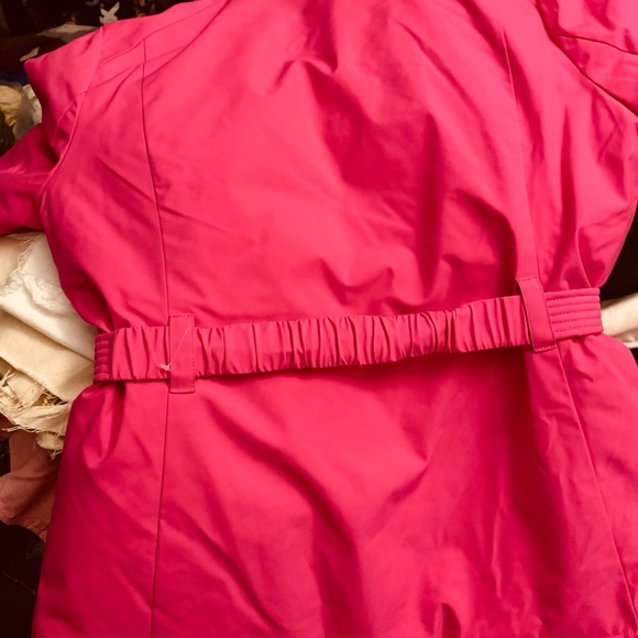 Michael Kors Winter Belted Puffed Coat with Fur Trim Hood - Picture 4 of 9